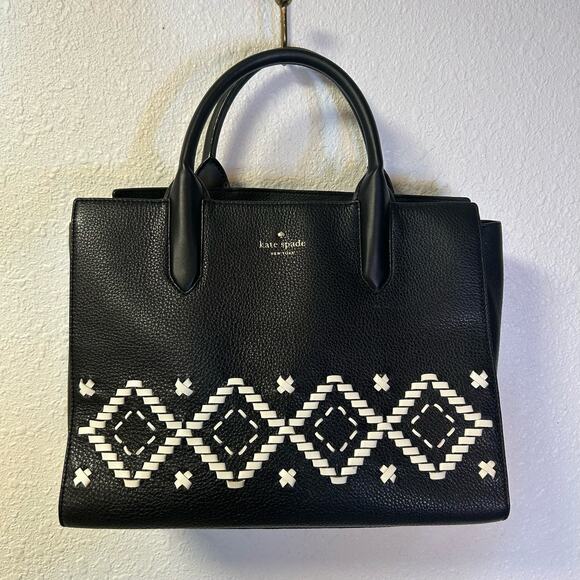 Kate Spade New York Flynn Street Meriweather Satchel Purse Pocketbook Bag - Picture 3 of 7